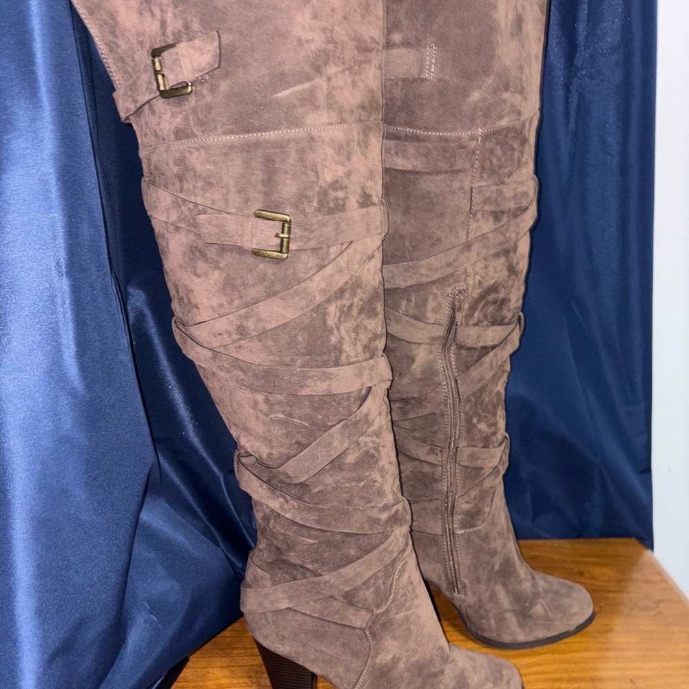 Stylish Brown Over-the-Knee Boots